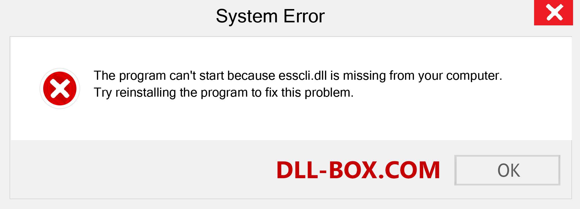  esscli.dll file is missing?. Download for Windows 7, 8, 10 - Fix  esscli dll Missing Error on Windows, photos, images